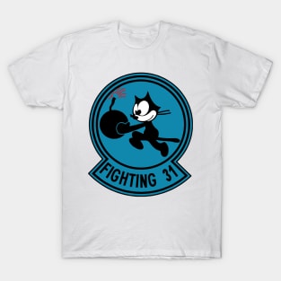 Fighting 31 the cat art T-Shirt